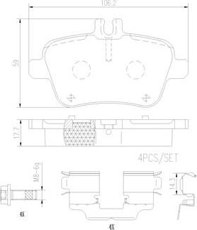 Brembo P50140N - Гальмівні колодки, дискові гальма avtolavka.club