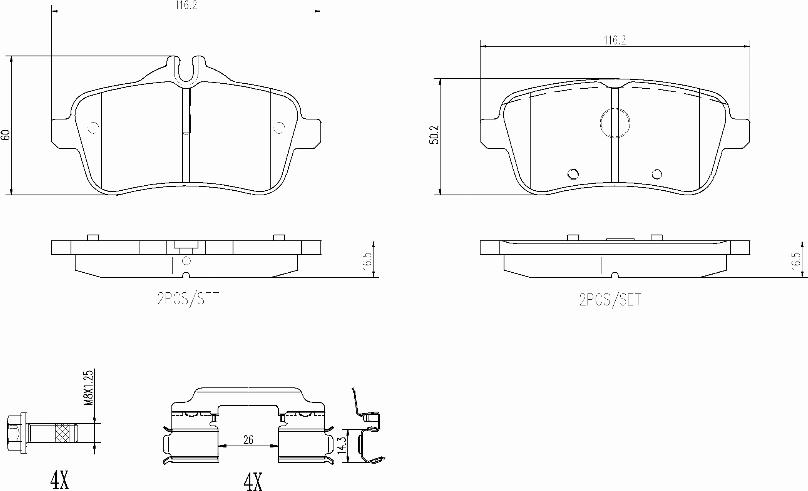 Brembo P50156N - Гальмівні колодки, дискові гальма avtolavka.club