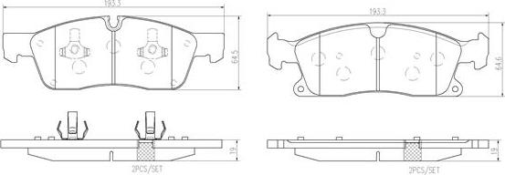 Brembo P50108N - Гальмівні колодки, дискові гальма avtolavka.club