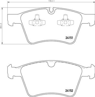 Brembo P 50 115 - Гальмівні колодки, дискові гальма avtolavka.club