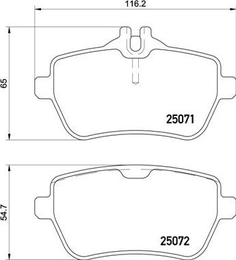 Brembo P 50 117 - Гальмівні колодки, дискові гальма avtolavka.club