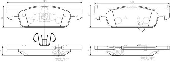 Brembo P50137N - Гальмівні колодки, дискові гальма avtolavka.club