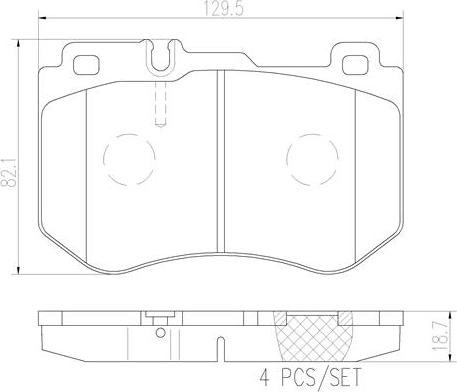 Brembo P50123N - Гальмівні колодки, дискові гальма avtolavka.club