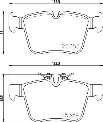 Brembo P 50 122 - Гальмівні колодки, дискові гальма avtolavka.club