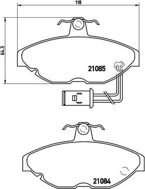 Brembo P 52 011 - Гальмівні колодки, дискові гальма avtolavka.club