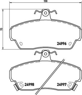 Brembo P 52 020 - Гальмівні колодки, дискові гальма avtolavka.club