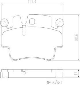 Brembo P65009N - Гальмівні колодки, дискові гальма avtolavka.club