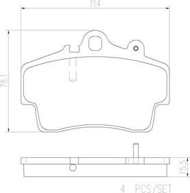 Brembo P65007N - Гальмівні колодки, дискові гальма avtolavka.club