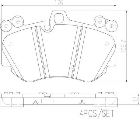 Brembo P65016N - Гальмівні колодки, дискові гальма avtolavka.club