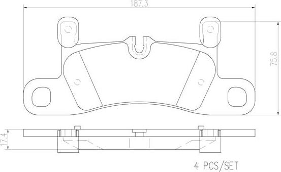 Brembo P65030N - Гальмівні колодки, дискові гальма avtolavka.club