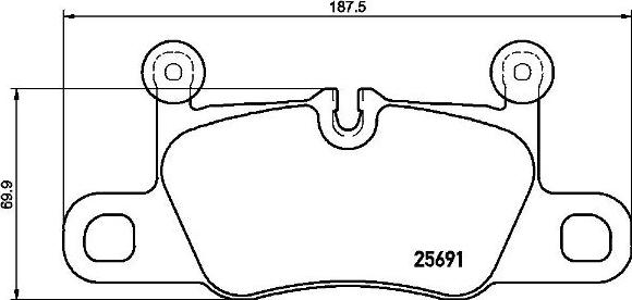 Brembo P 65 031 - Гальмівні колодки, дискові гальма avtolavka.club