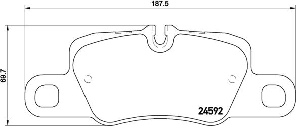 Brembo P 65 024 - Гальмівні колодки, дискові гальма avtolavka.club