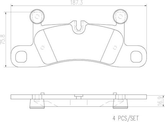 Brembo P65027N - Гальмівні колодки, дискові гальма avtolavka.club