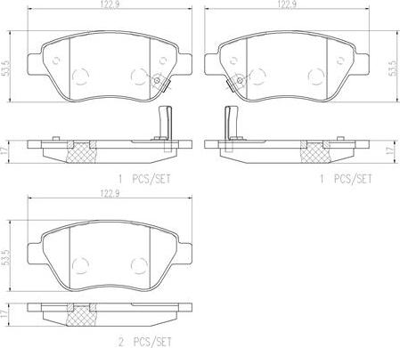 Brembo P66001N - Гальмівні колодки, дискові гальма avtolavka.club