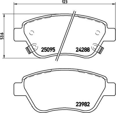 Brembo P 66 001 - Гальмівні колодки, дискові гальма avtolavka.club