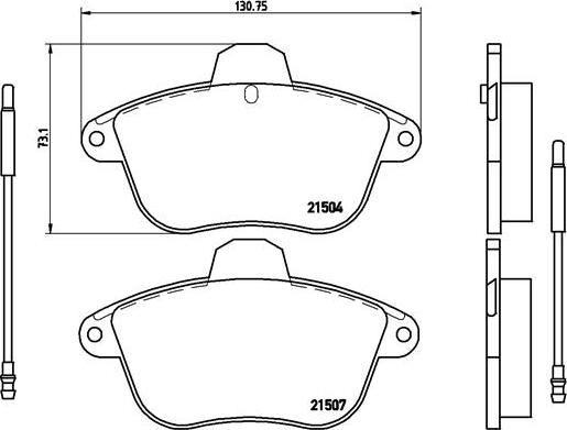 Brembo P 61 046 - Гальмівні колодки, дискові гальма avtolavka.club