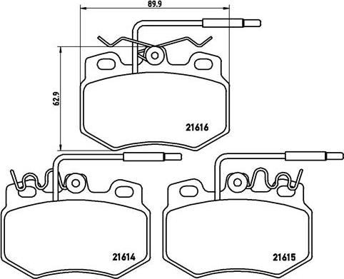 Brembo P 61 041 - Гальмівні колодки, дискові гальма avtolavka.club