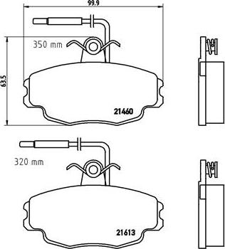 Brembo P 61 043 - Гальмівні колодки, дискові гальма avtolavka.club