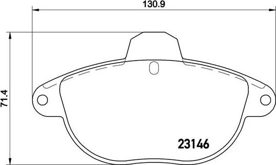 Brembo P 61 055 - Гальмівні колодки, дискові гальма avtolavka.club