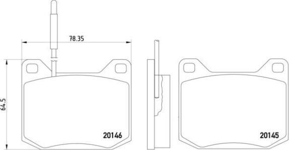 Brembo P 61 004 - Гальмівні колодки, дискові гальма avtolavka.club