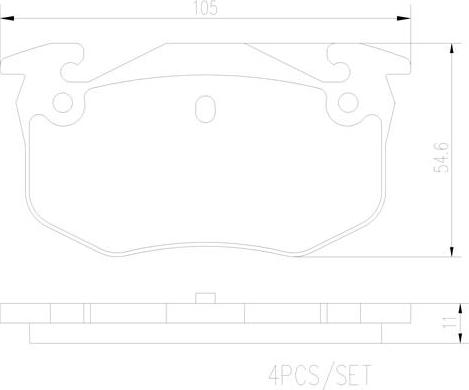 Brembo P61032N - Гальмівні колодки, дискові гальма avtolavka.club