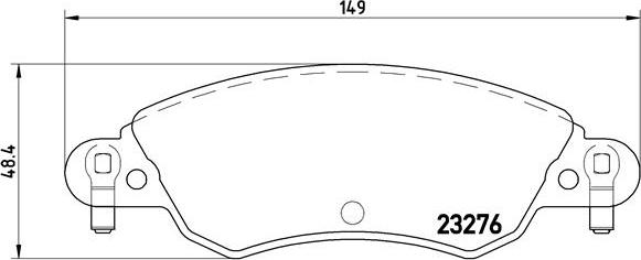 Brembo P 61 070 - Гальмівні колодки, дискові гальма avtolavka.club