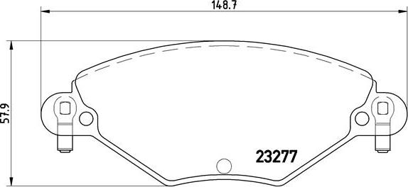 Brembo P 61 071 - Гальмівні колодки, дискові гальма avtolavka.club