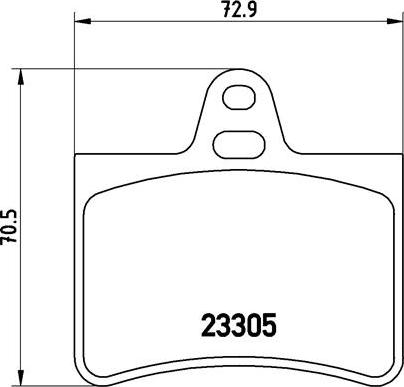 Brembo P 61 073 - Гальмівні колодки, дискові гальма avtolavka.club