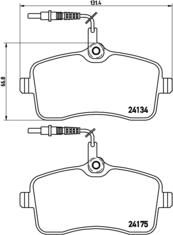 Brembo P 61 077 - Гальмівні колодки, дискові гальма avtolavka.club