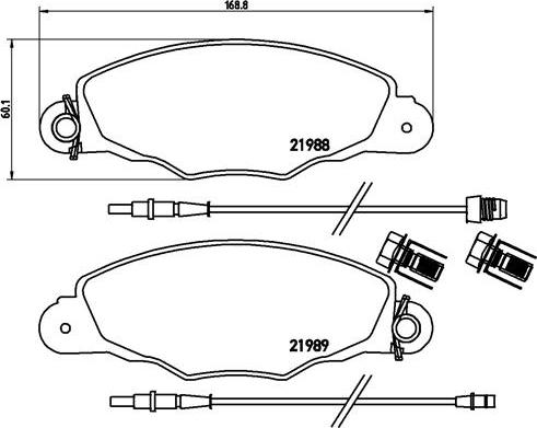 Brembo P 61 102 - Гальмівні колодки, дискові гальма avtolavka.club