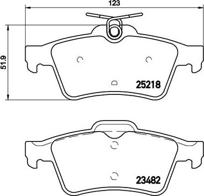 Brembo P61110N - Гальмівні колодки, дискові гальма avtolavka.club