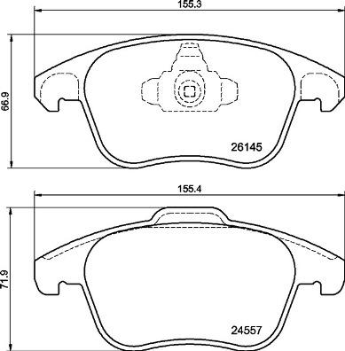 Brembo P 61 136 - Гальмівні колодки, дискові гальма avtolavka.club