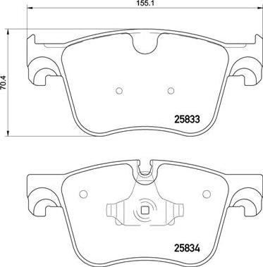 Brembo P 61 123 - Гальмівні колодки, дискові гальма avtolavka.club