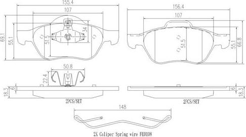 Brembo P68048N - Гальмівні колодки, дискові гальма avtolavka.club