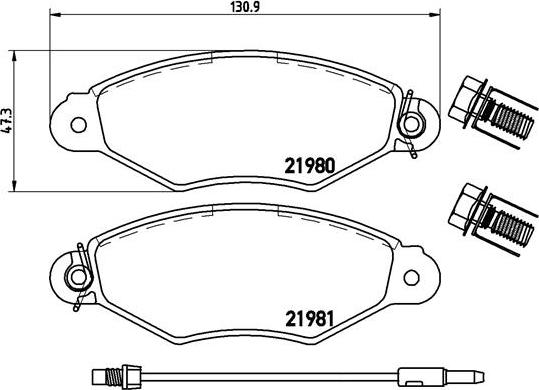 Brembo P 68 042 - Гальмівні колодки, дискові гальма avtolavka.club