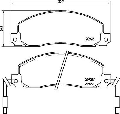 Brembo P 68 006 - Гальмівні колодки, дискові гальма avtolavka.club