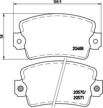 Brembo P 68 007 - Гальмівні колодки, дискові гальма avtolavka.club