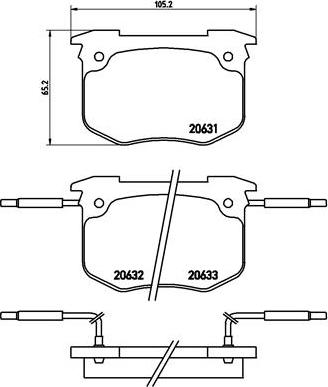 Brembo P 68 011 - Гальмівні колодки, дискові гальма avtolavka.club