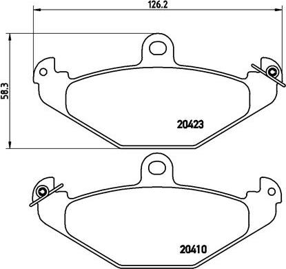 Brembo P 68 017 - Гальмівні колодки, дискові гальма avtolavka.club