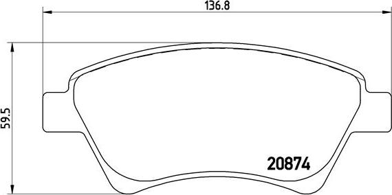 Brembo P 68 034 - Гальмівні колодки, дискові гальма avtolavka.club