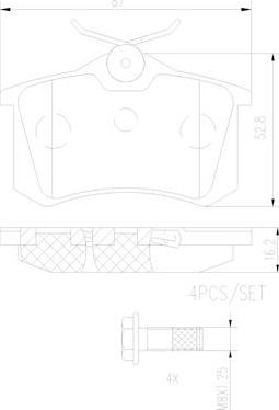 Brembo P68024N - Гальмівні колодки, дискові гальма avtolavka.club