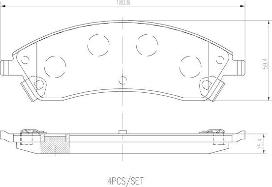 Brembo P09019N - Гальмівні колодки, дискові гальма avtolavka.club