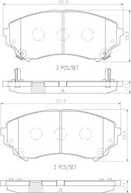 Brembo P09018N - Гальмівні колодки, дискові гальма avtolavka.club