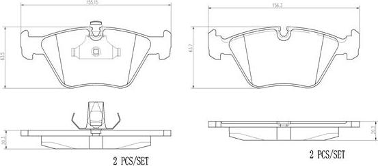 Brembo P06042N - Гальмівні колодки, дискові гальма avtolavka.club