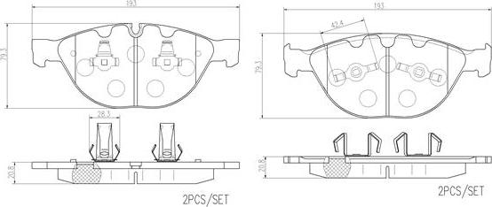 Brembo P06047N - Гальмівні колодки, дискові гальма avtolavka.club