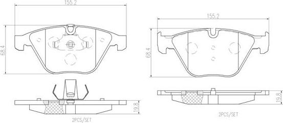 Brembo P06054N - Гальмівні колодки, дискові гальма avtolavka.club