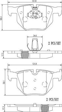 Brembo P06056N - Гальмівні колодки, дискові гальма avtolavka.club