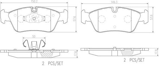 Brembo P06035N - Гальмівні колодки, дискові гальма avtolavka.club