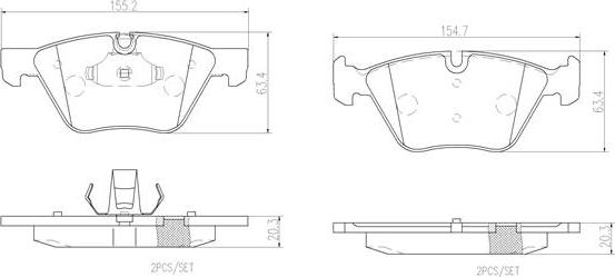 Brembo P06036N - Гальмівні колодки, дискові гальма avtolavka.club