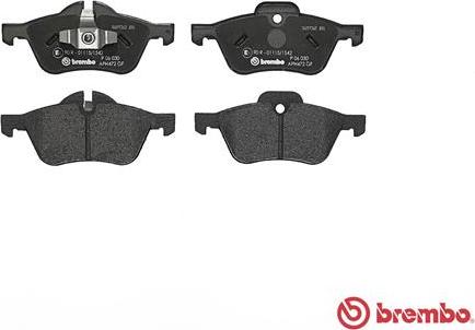 Brembo P 06 030 - Гальмівні колодки, дискові гальма avtolavka.club